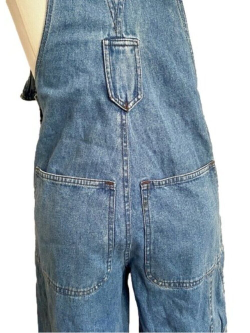 Vintage Guess Straight Leg Denim Bib Overalls - XS/S - Picture 10 of 13